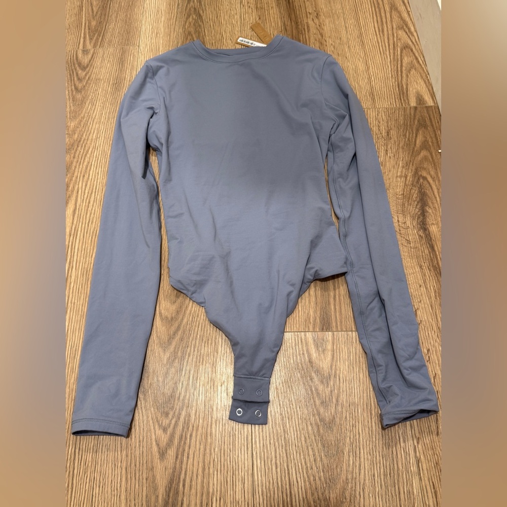 SKIMS Slate Long Sleeve bodysuit